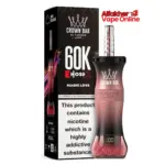 Crown Bar Al Fakher E Hose X 60k Magic Love 6mg Disposable Vape UAE