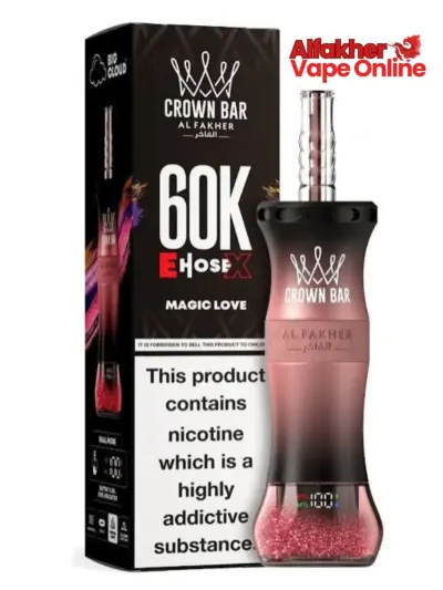 Crown Bar Al Fakher E Hose X 60k Magic Love 6mg Disposable Vape UAE