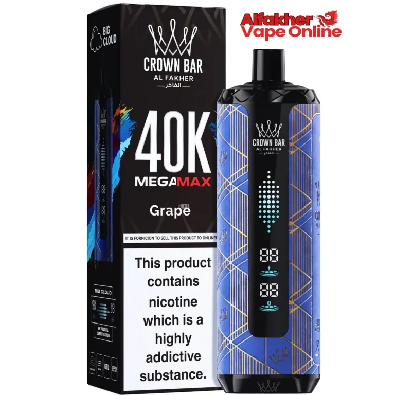 Crown Bar Al Fakher 40K Grape 6mg Disposable Vape