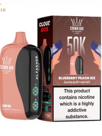 Al Fakher 50K Blueberry Peach Ice Disposable Vape 6mg | UAE