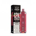 Al Fakher 12000 Puffs Two Apple V2 Crystal 5mg Disposable Vape in UAE