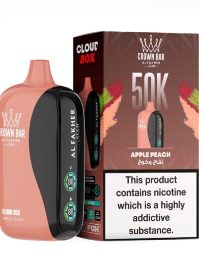 Al Fakher 50K Apple Peach Cloud Box Vape 6mg | UAE