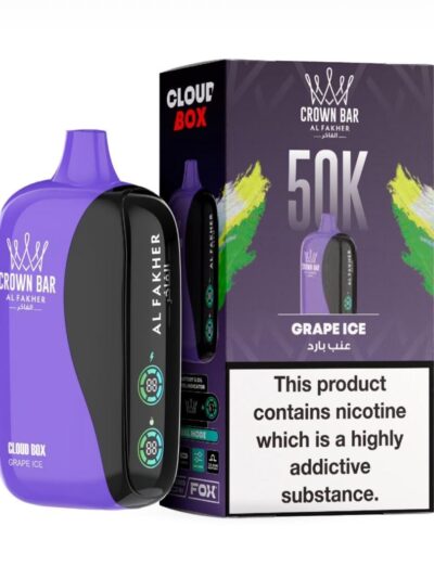 Al Fakher 50K Grape Ice Cloud Box Vape 6mg | UAE