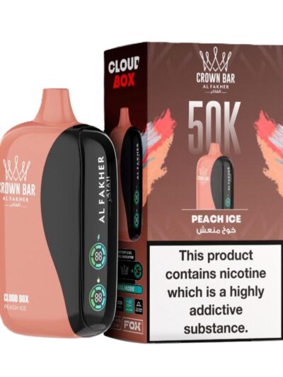 Al Fakher 50K Peach Ice Cloud Box Vape 6mg | UAE