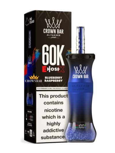 Crown Bar Al Fakher E-Hose X 60K Blueberry Gum Vape (6mg) | UAE