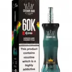 Crown Bar Al Fakher E-Hose X 60K Lemon Lime Cherry Fizz Disposable Vape 6mg in UAE