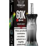 Crown bar Al Fakher E-Hose X 60k Grape Mint Disposable Vape (6mg)
