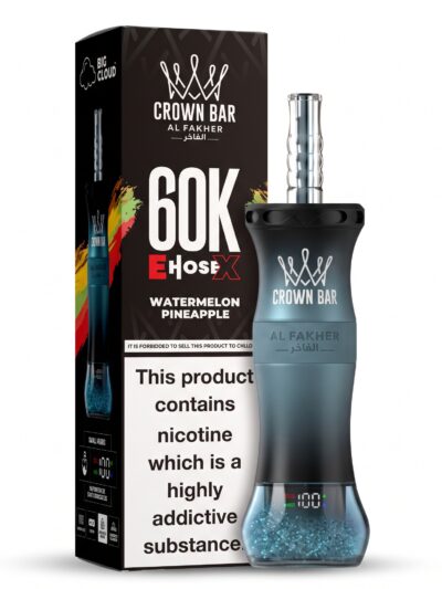Crown Bar Al Fakher E-Hose X 60K Watermelon Pineapple Disposable Vape 6mg in UAE