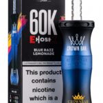 Crown Bar Al Fakher E-Hose X 60K Blue Razz Lemonade Disposable Vape 6mg in UAE