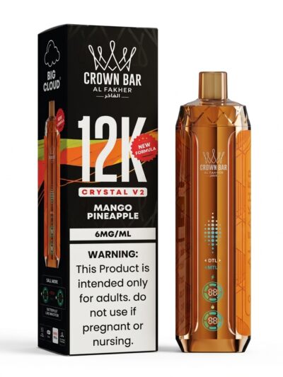 Al Fakher 12000 Puffs Mango Pineapple V2 Crystal 5mg Disposable Vape in UAE